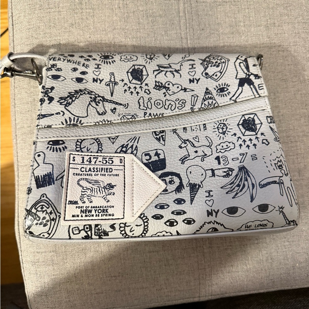 Min & Mon Print Leather Crossbody Bag